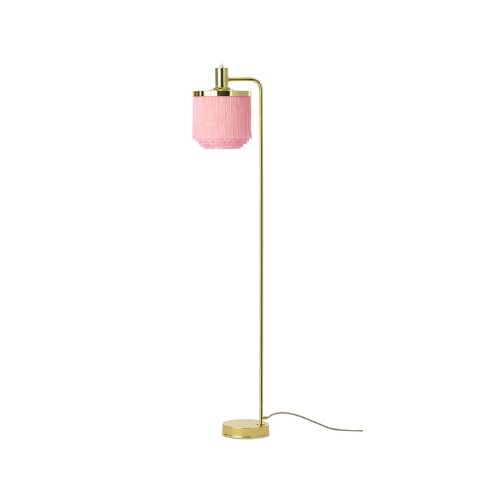 Lampada da pavimento Fringe - rosa pallido, acciaio ottonato - Warm Nordic