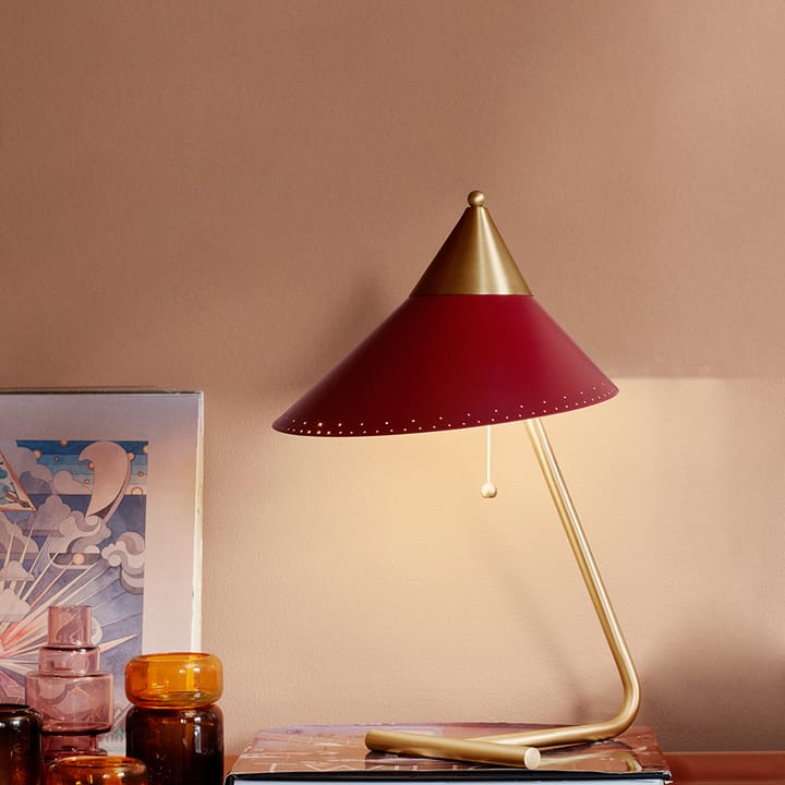 Lampada da tavolo Brass Top, bianco caldo, struttura in ottone Warm Nordic