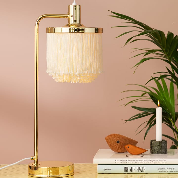 Lampada da tavolo Fringe, Rosa pallido Warm Nordic