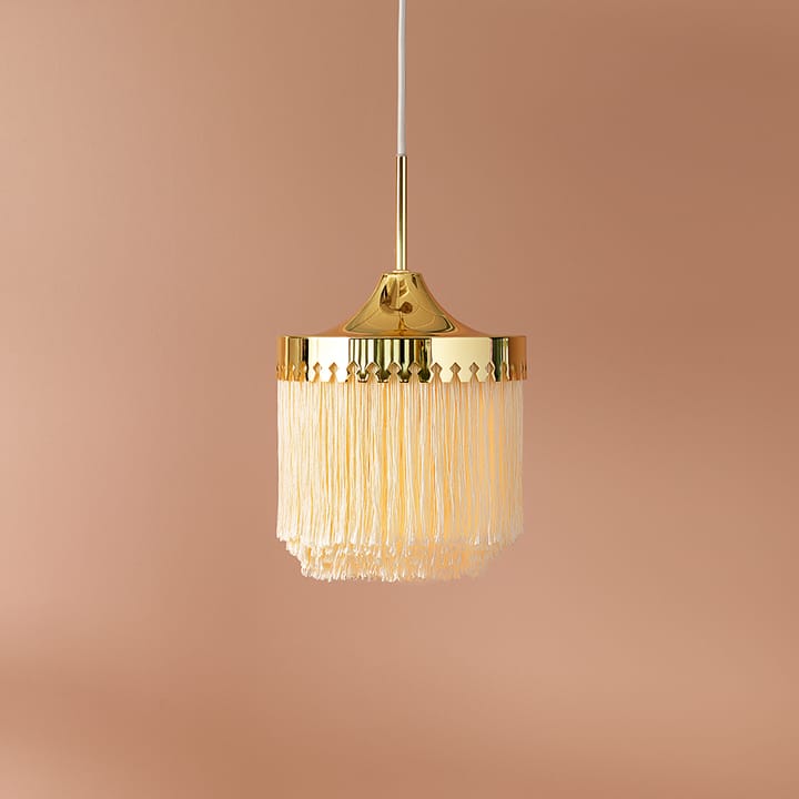 Lampadario Fringe, bianco crema, grande Warm Nordic