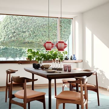 Lampadario Opal Lamella - rusty red, opale sabbiato - Warm Nordic