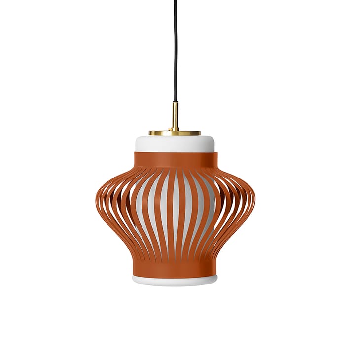 Lampadario Opal Lamella - rusty red, opale sabbiato - Warm Nordic