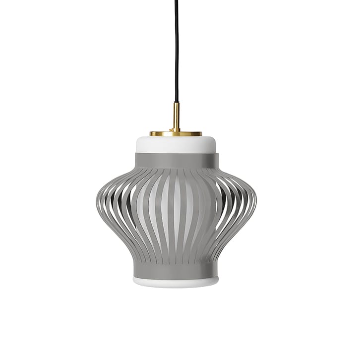 Lampadario Opal Lamella - sky grey, opale sabbiato - Warm Nordic