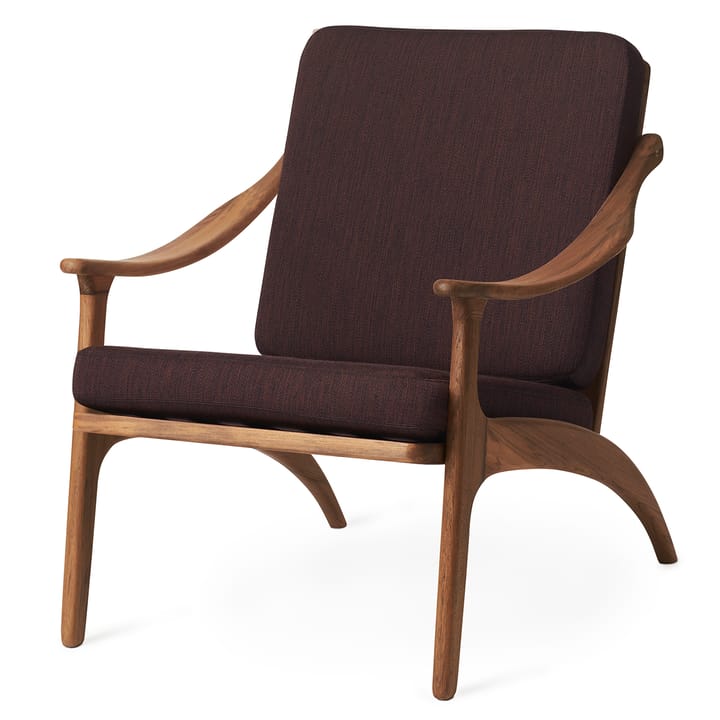 Poltrona in teak Lean Back Balder, Color caffè Warm Nordic