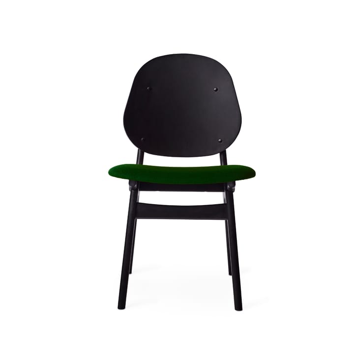 Sedia Noble - tessuto verde muschio, struttura in faggio laccato nero - Warm Nordic