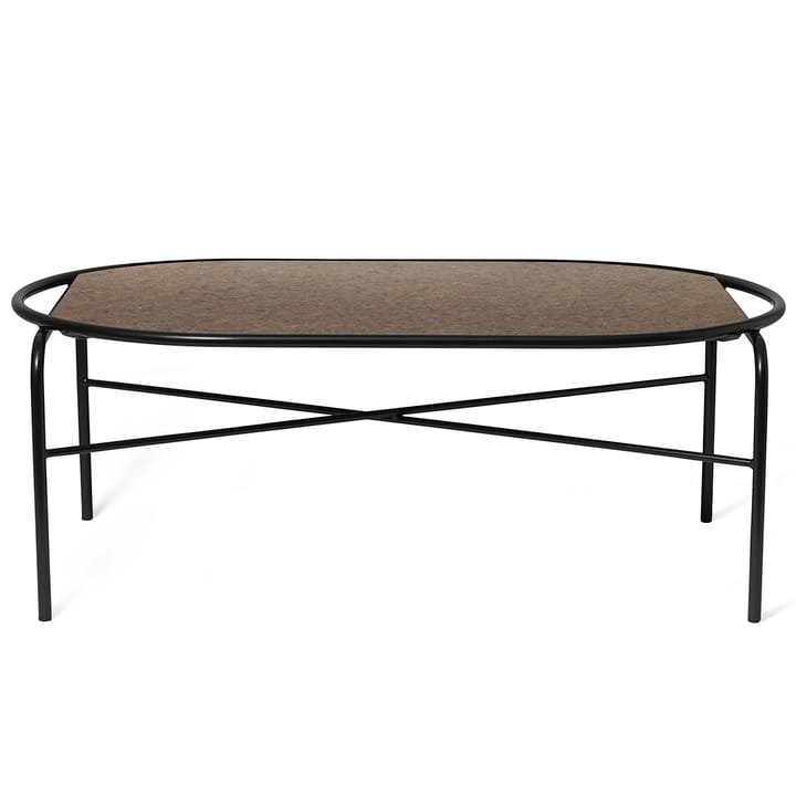 Tavolino ovale Secant in granito - Marrone antico - Warm Nordic