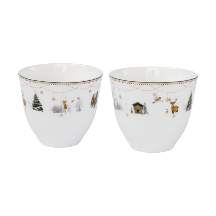 Set di 2 tazze Julemorgen Story 20 cl, Bianco Wik & Walsøe