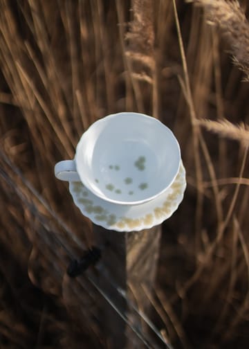 Tazza da tè con piattino Slåpeblom, 30 cl - Verde - Wik & Walsøe