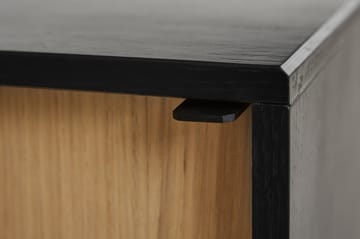 Tavolino alto Virka 120x40x82 cm - Nero, rovere - Woud