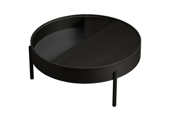 Tavolino Arc Ø 89 cm, Frassino tinto nero Woud