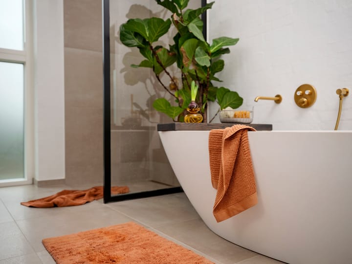 Tappeto bagno Tiles - Mandarino - Zone Denmark